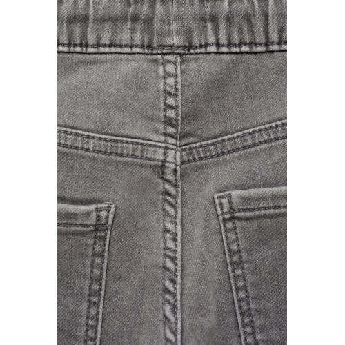 Mango Kids slim fit jeans grey Blauw Jongens Stretchdenim Effen 140