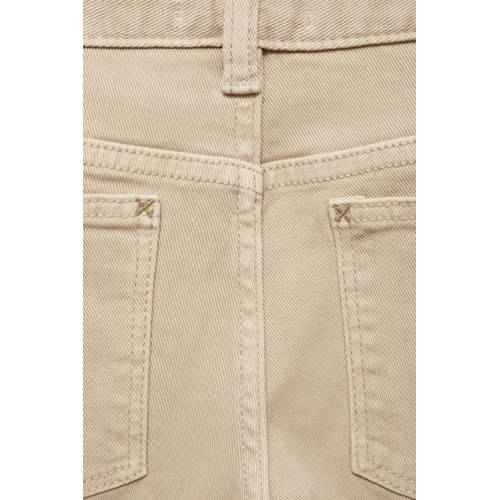 Mango Kids regular fit broek lichtbeige Jongens Stretchkatoen Effen 134