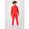 BLACK BANANAS sweater JR. TAPED ANORAK met contrastbies en 3D applicatie fel rood