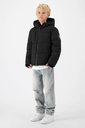 gewatteerde winterjas JR. SONIK PLATE JACKET zwart