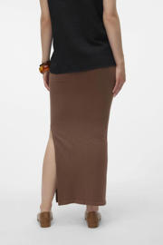 thumbnail: Bruine dames MAMALICIOUS maxi zwangerschapsrok van modal met regular waist, elastische tailleband en effen