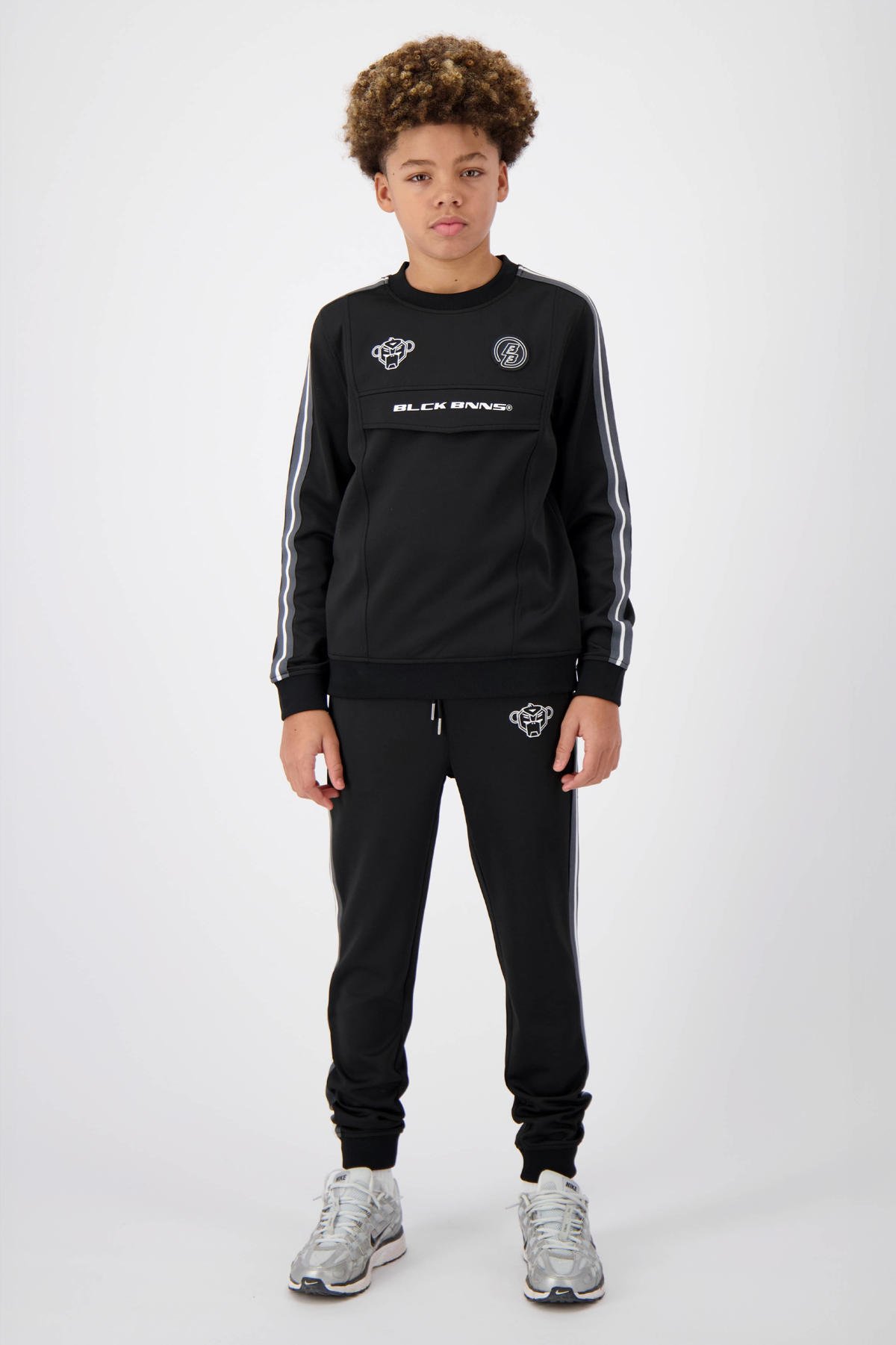 Anorak Stripe Black Bananas Statement Trainingspak Sweatpants