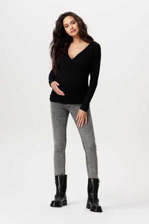 zwangerschaps jegging Ella grey denim