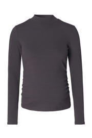 thumbnail: Noppies maternity ribgebreide zwangerschapslongsleeve Sira grijs