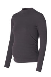 thumbnail: Noppies maternity ribgebreide zwangerschapslongsleeve Sira grijs