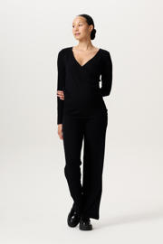 thumbnail: Noppies maternity wide leg zwangerschapsbroek Visby zwart