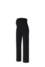 thumbnail: Zwarte dames Noppies maternity wide leg zwangerschapsbroek Visby van viscose met effen