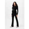Noppies maternity crop zwangerschaps- en voedingstop Leela zwart