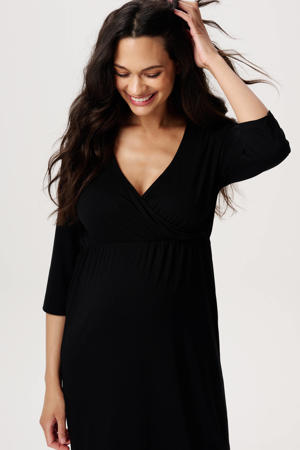 zwangerschaps- en voedingsjurk Lund zwart