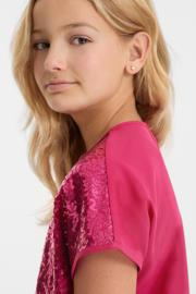 thumbnail: anytime top met pailletten roze