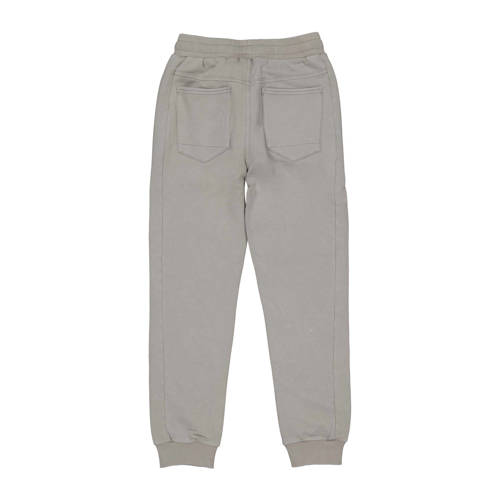 Quapi gemêleerde regular fit joggingbroek DYANO grijs Jongens Katoen Melée 134 140