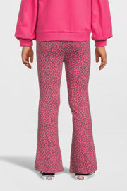 thumbnail: Quapi regular fit broek DOUNIA met stippen roze/lila