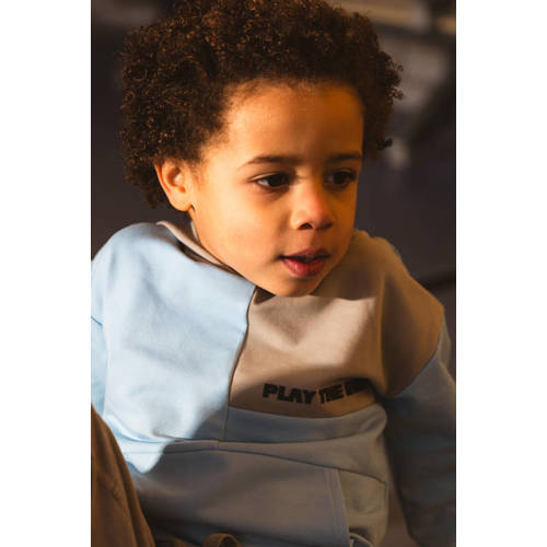 Quapi hoodie blauw Trui Jongens Sweat Capuchon Meerkleurig 122 128