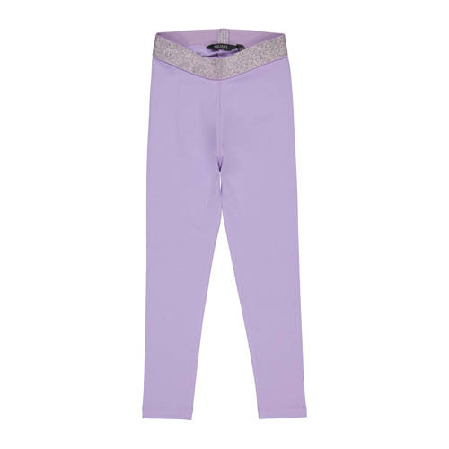 Quapi regular fit legging DAFNE lila Paars Meisjes Katoen Effen 110 116