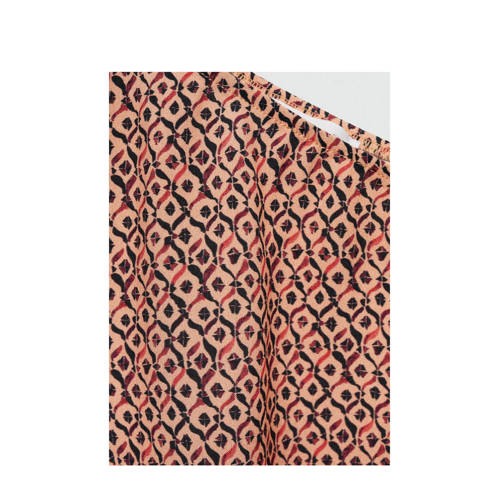 MANGO TEENS one shoulder top met all over print lichtoranje zwart All over print 186(XL)