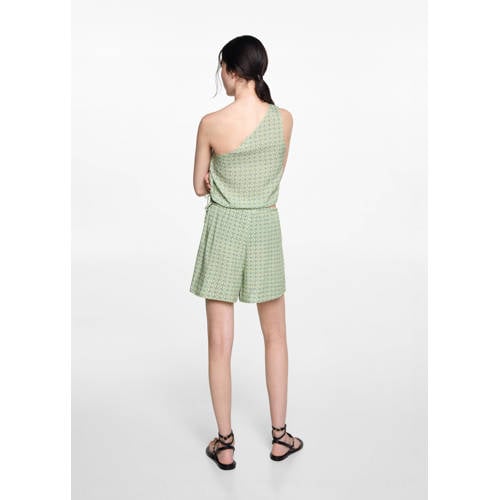 MANGO TEENS casual short met all over print groen Korte broek Meisjes Viscose 172(L)