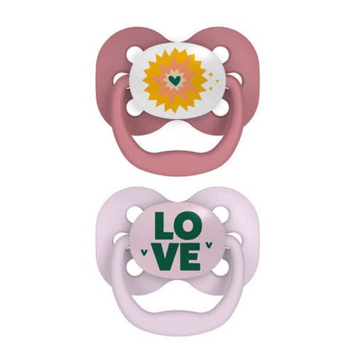 Dr. Brown's Advantage Fopspeen 0-6mnd roze | Fopspeen van Dr. Brown's