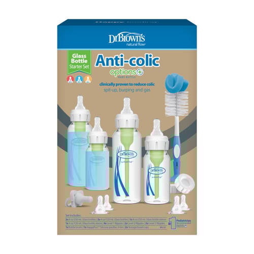 Dr. Brown's Giftset Standaardfles glas | Fles van Dr. Brown's