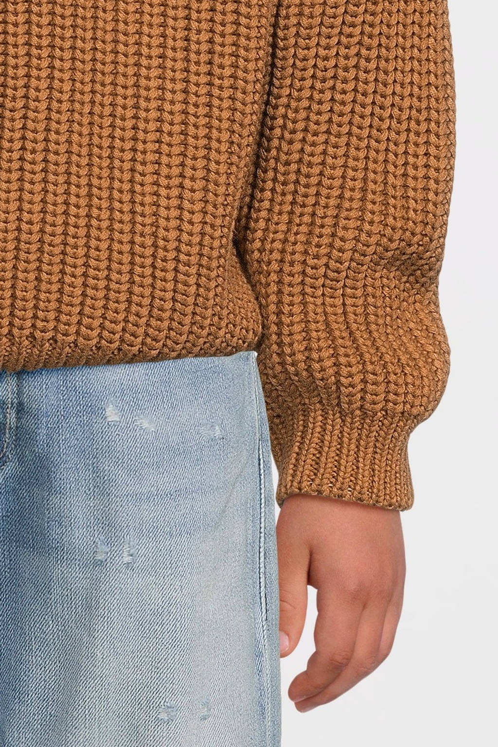 Your Wishes gebreide trui bruin