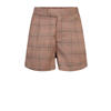 Retour Jeans geruite loose fit casual short Linda lichtbruin