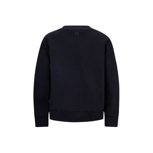 Retour Jeans sweater Jaron met printopdruk zwart Printopdruk 110