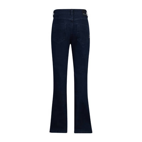 Retour Jeans high waist flared jeans Mikkie dark blue denim Blauw Meisjes Stretchdenim 104