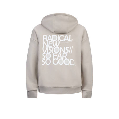 Retour Jeans hoodie Guy met backprint zachtgrijs Sweater Backprint 146 152