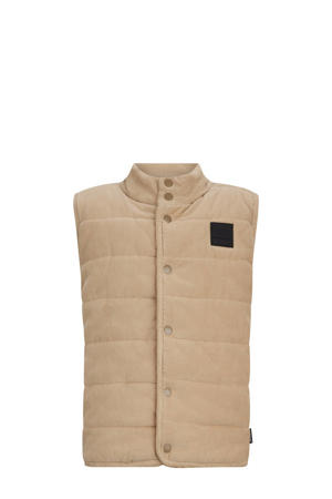 corduroy bodywarmer Dani lichtzand