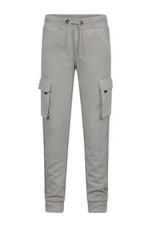 straight fit cargobroek Kasper zachtgrijs