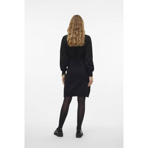 Mamalicious zwangerschapsjurk MLNEWANNE Zwart Dames Polyester Ronde hals S