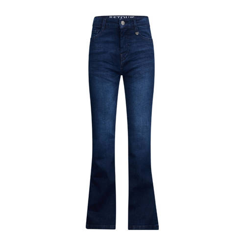 Retour Jeans high waist flared jeans Sidi dark blue denim Blauw Meisjes Stretchdenim - maat 140 afbeelding