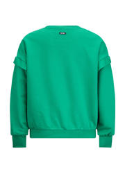 thumbnail: Retour Jeans sweater Abadou met tekst felgroen