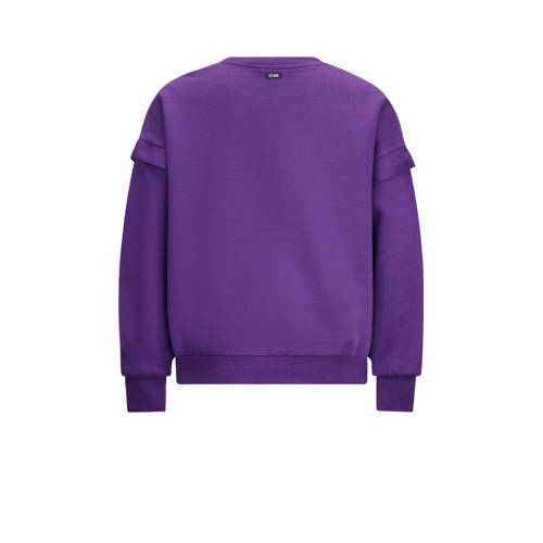 Retour Jeans sweater Abadou met tekst paars Tekst 104
