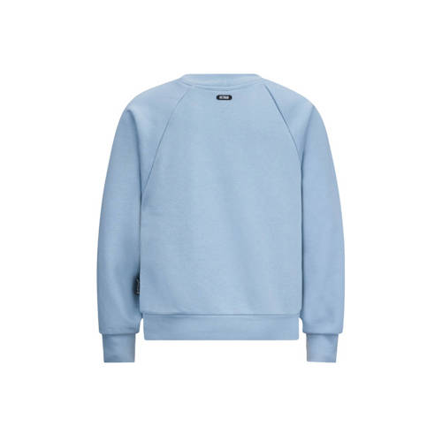 Retour Jeans sweater Bouarfa met printopdruk zachtblauw Printopdruk 134 140