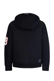 thumbnail: Retour Jeans hoodie Gote met logo zwart