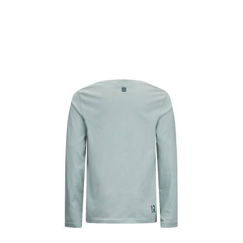 Retour Jeans longsleeve Kjell met printopdruk zachtgroen Jongens Katoen Ronde hals 122 128