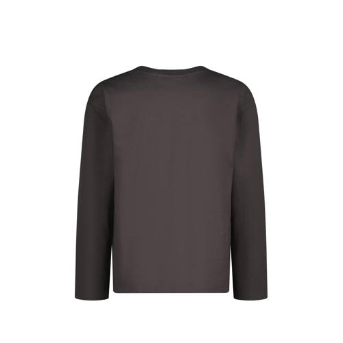 VINGINO longsleeve Basic met printopdruk grijs Jongens Katoen Ronde hals 164