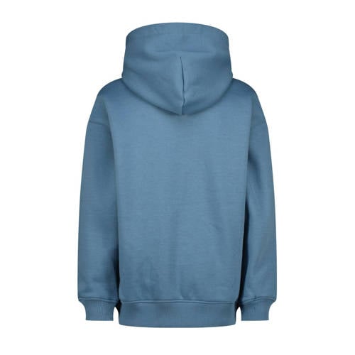 VINGINO hoodie Basic met printopdruk zachtblauw Sweater Printopdruk 152
