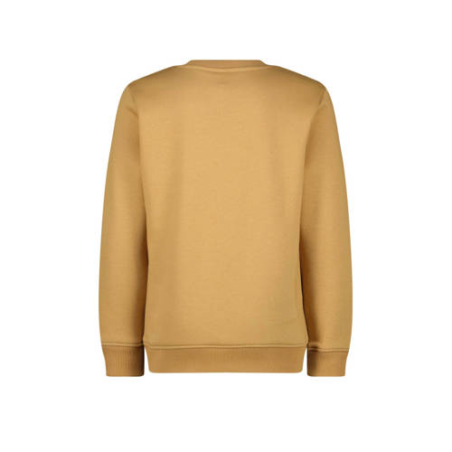 VINGINO sweater Basic met printopdruk zand Beige Printopdruk 164