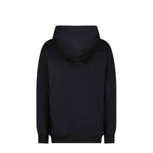 VINGINO hoodie Basic met printopdruk zwart Sweater Printopdruk 140