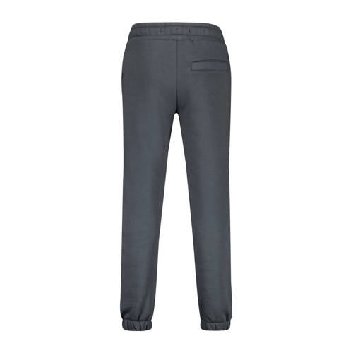 VINGINO tapered fit joggingbroek Basic met printopdruk donkergrijs Jongens Sweat 140