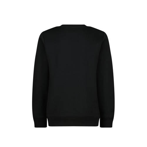 VINGINO sweater Basic met printopdruk zwart Printopdruk 140