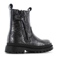 thumbnail: Shoesme   leren chelsea boots zwart/zilver