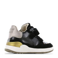 thumbnail: Shoesme   leren sneakers zwart/goud