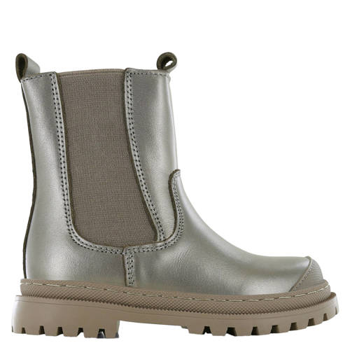 Shoesme leren chelsea boots champagne/goud Meisjes Leer Effen - maat 35 afbeelding