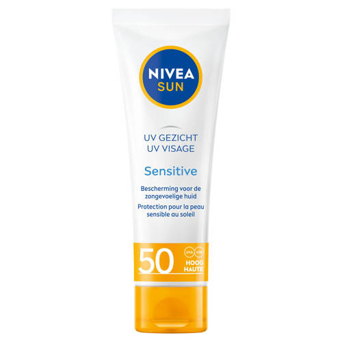 NIVEA SUN Face Sensitive Zonnecrème - SPF50 - 50 ml Zonnebrand afbeelding