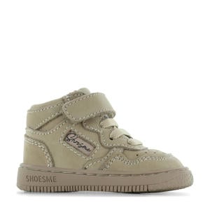 leren sneakers taupe