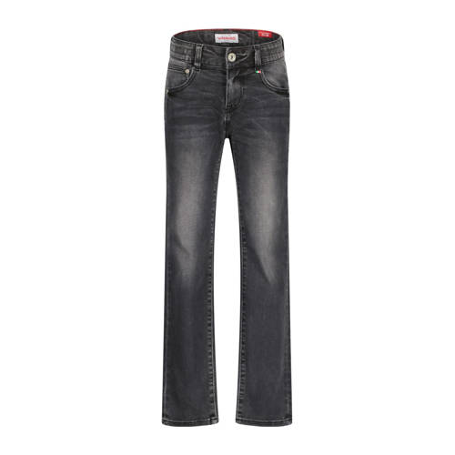 Vingino slim fit jeans Dante black vintage Zwart Jongens Stretchdenim Effen - maat 176 afbeelding