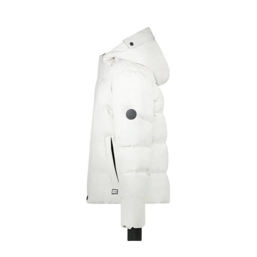 Cars gewatteerde winterjas BRONX offwhite Wit Jongens Nylon Capuchon Effen 188