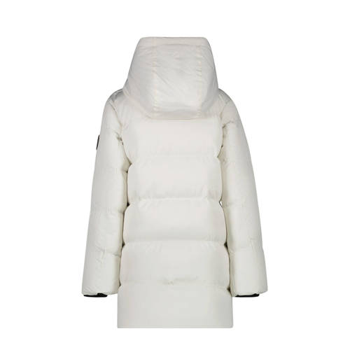 Cars gewatteerde winterjas YLIE wit Meisjes Polyester Capuchon Effen 140
